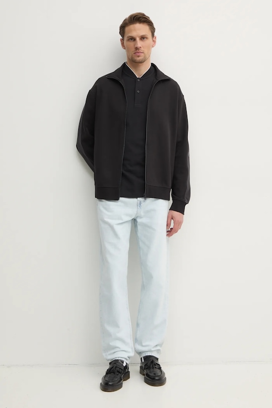 Calvin Klein Jeans bluza J30J327244 negru SS25