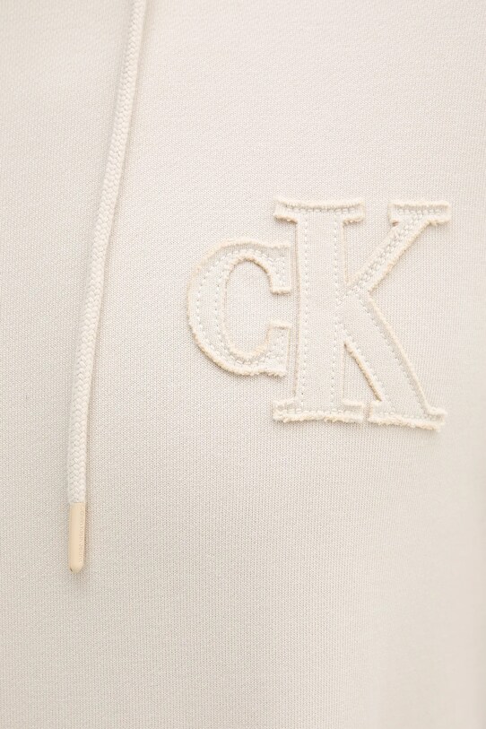 Бавовняна кофта Calvin Klein Jeans бежевий J30J327245