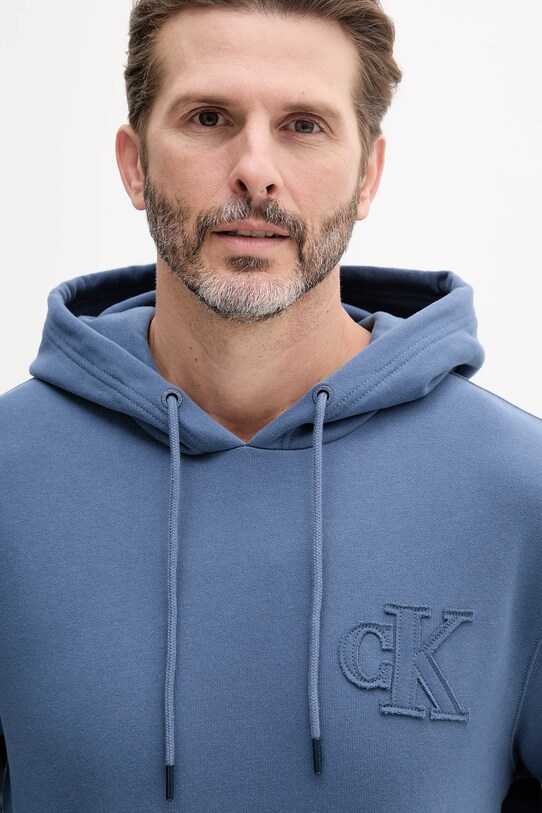 Одяг Бавовняна кофта Calvin Klein Jeans J30J327245 блакитний