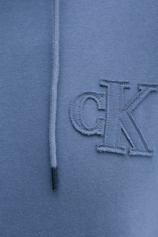 Бавовняна кофта Calvin Klein Jeans блакитний J30J327245