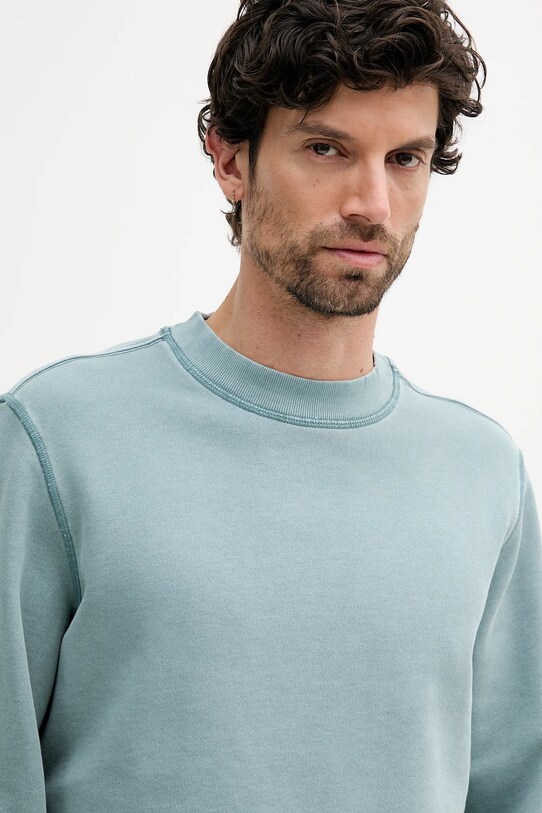 Bavlnená mikina Calvin Klein Jeans modrá J30J327274