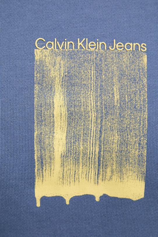 Calvin Klein Jeans bluza bawełniana J30J327525 niebieski