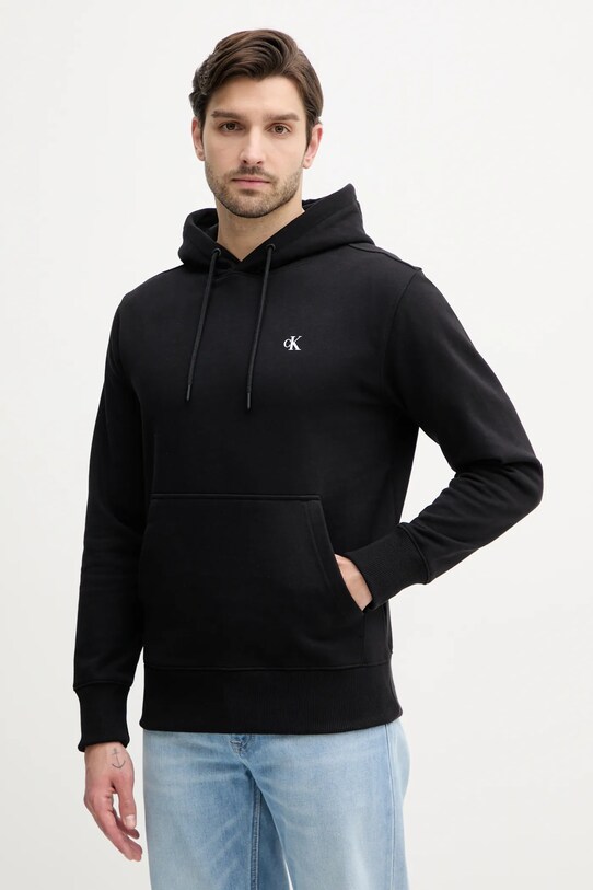 Oblečení Bavlněná mikina Calvin Klein Jeans J30J327526 černá