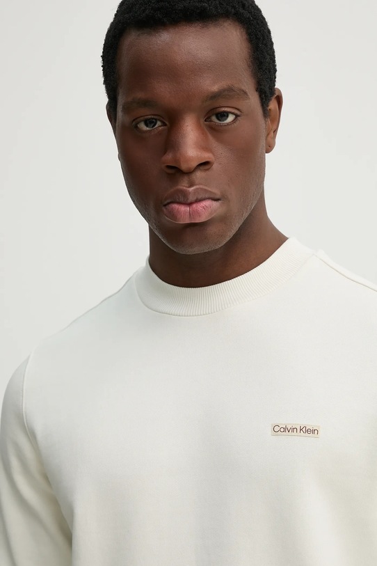 Pamučna dukserica Calvin Klein Jeans bež J30J327530