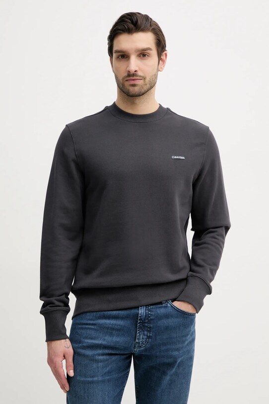 Calvin Klein Jeans bluza bawełniana bawełna szary J30J327530