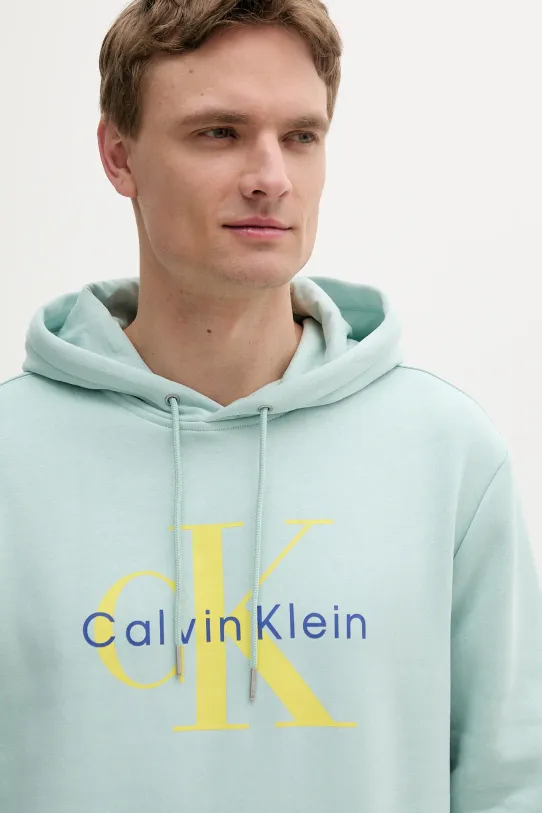 Oblačila Pulover Calvin Klein Jeans LV040BM800 turkizna