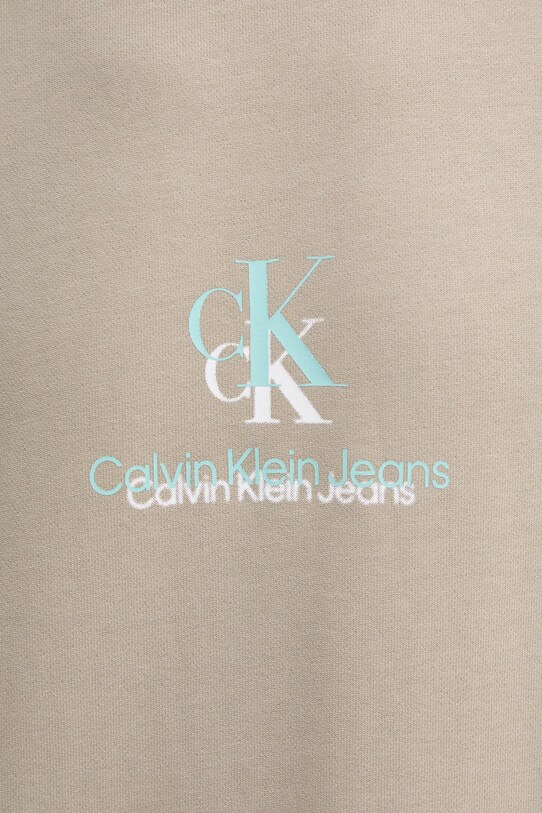 Bavlnená mikina Calvin Klein Jeans J30J327470 béžová