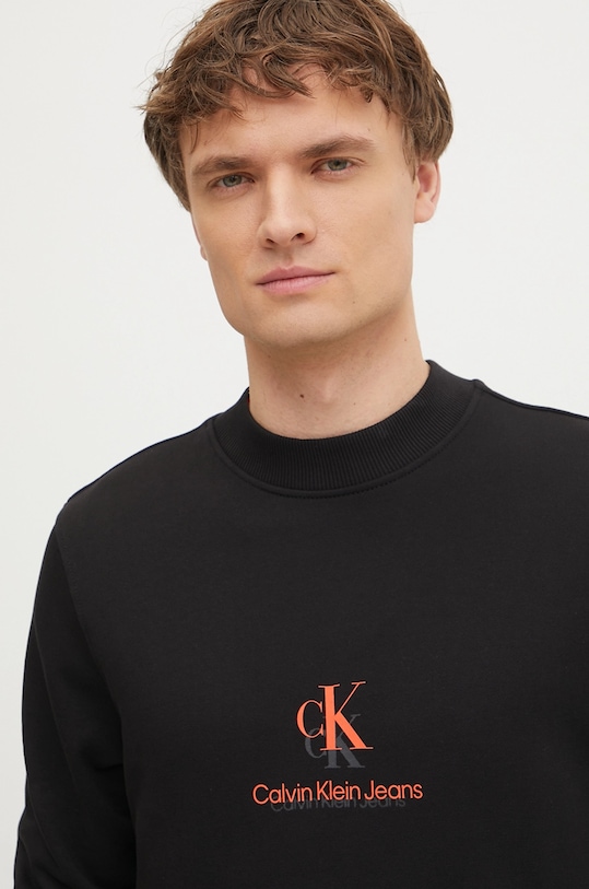 Calvin Klein Jeans hanorac de bumbac negru J30J327470