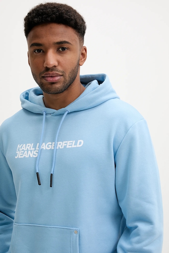 Mikina Karl Lagerfeld Jeans modrá A2M20049