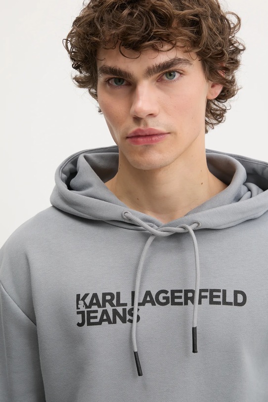 Mikina Karl Lagerfeld Jeans šedá A2M20049