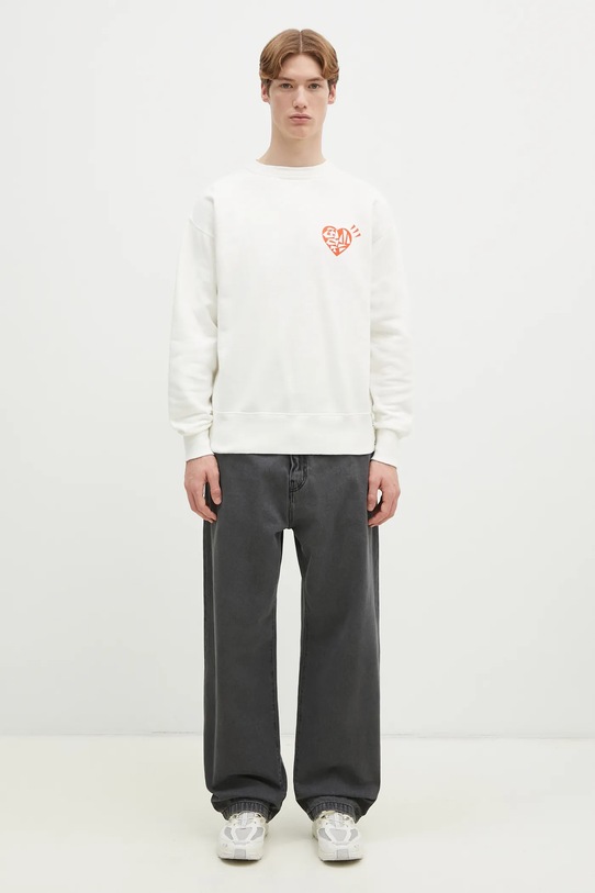 Bavlnená mikina Human Made TSURIAMI SWEATSHIRT HM29CS011 biela