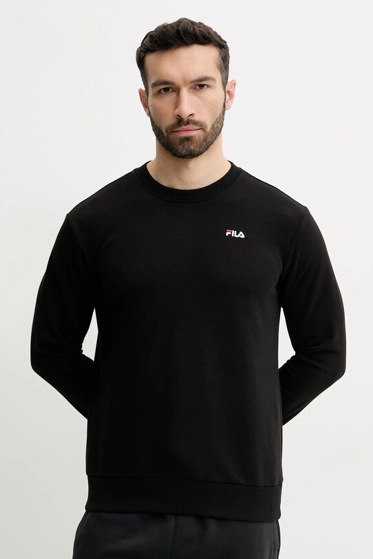 Mikina Fila Leverano nášivka čierna FAM0876