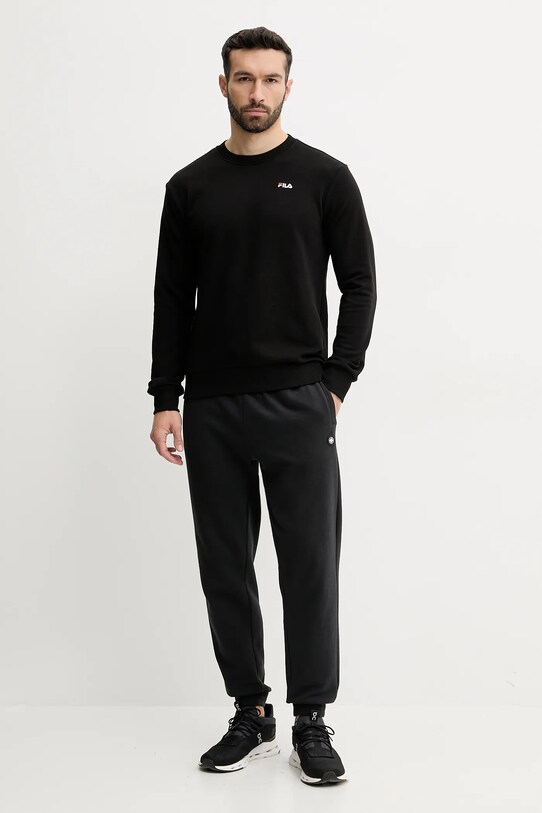 Μπλούζα Fila Leverano FAM0876 μαύρο SS25