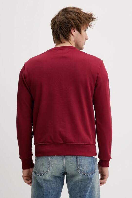 Oblečenie Bavlnená mikina Fiorucci M02SMSCR188CJ05RD03 burgundské