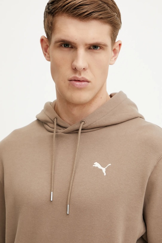 Puma hanorac de bumbac maro 629647