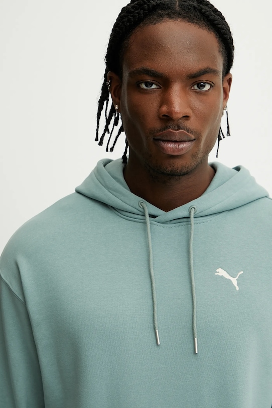 Puma bluza bawełniana zielony 629648