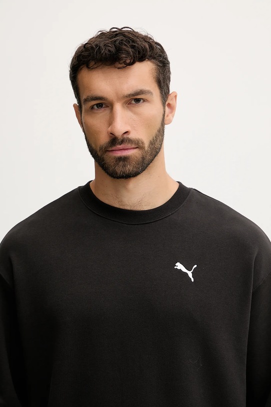 Puma bluza bawełniana czarny 629650
