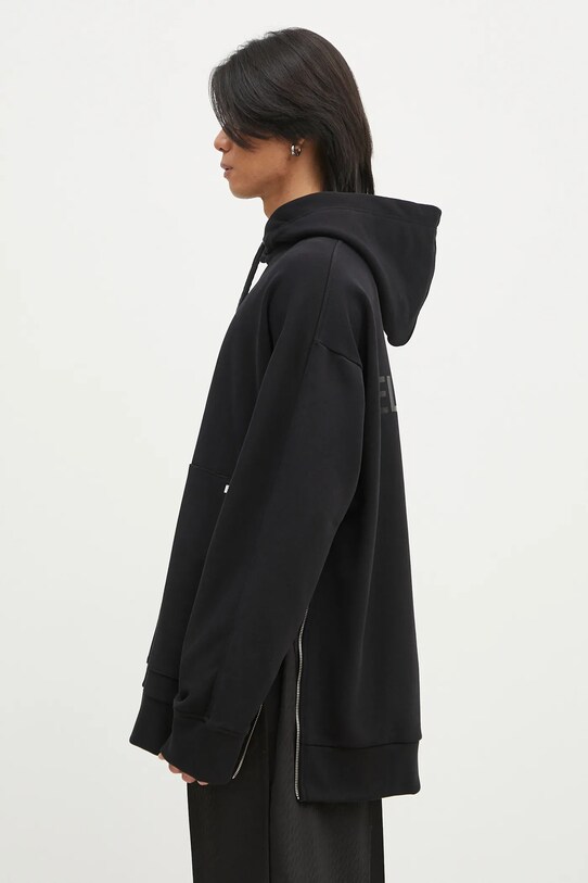 Helmut Lang sweatshirt Mega Zip Hoodie.Cmbd O09HM502 black SS25
