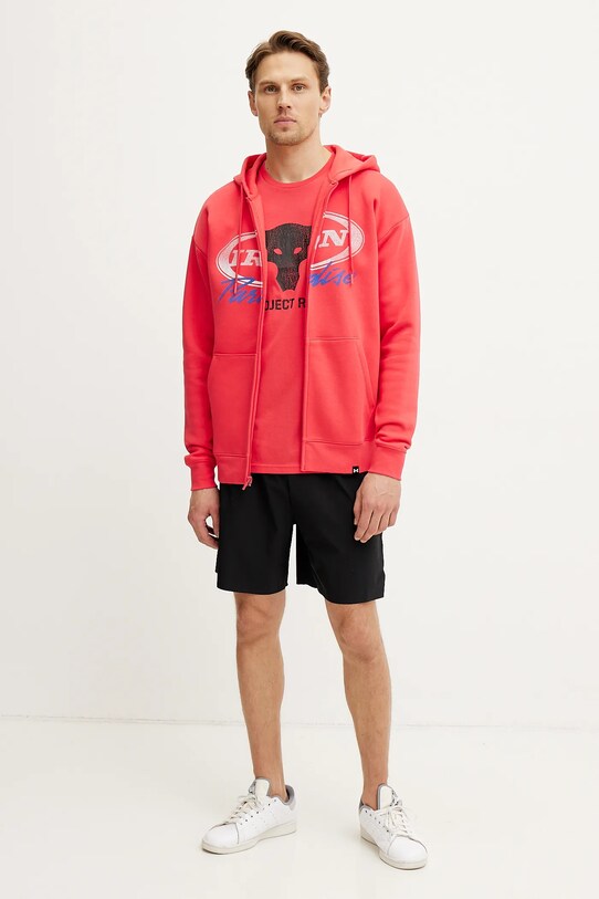 Tepláková mikina Under Armour Project Rock 1389914 červená SS25