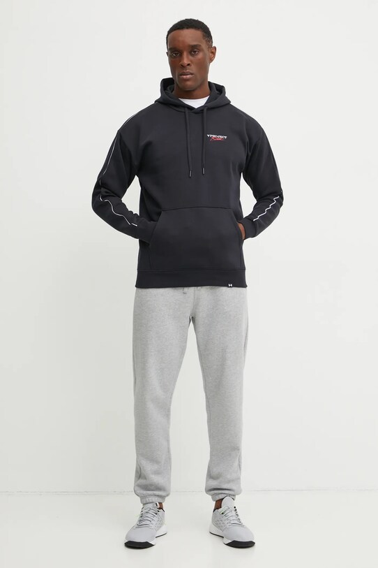 Under Armour bluză trening Project Rock 1389916 negru SS25
