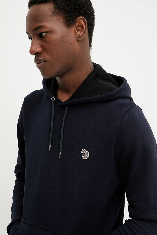Bavlnená mikina PS Paul Smith tmavomodrá M2R.284S.KZEBRA
