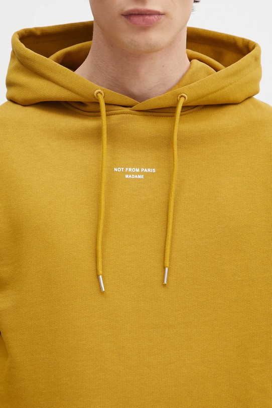 Бавовняна кофта Drôle de Monsieur Le Hoodie Slogan Classique зелений G.HO161.CO127.MS