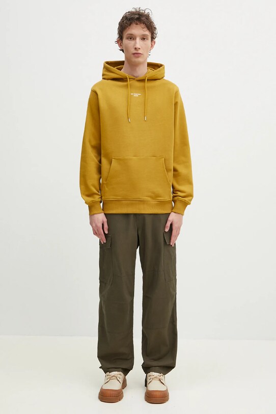 Drôle de Monsieur hanorac de bumbac Le Hoodie Slogan Classique G.HO161.CO127.MS verde