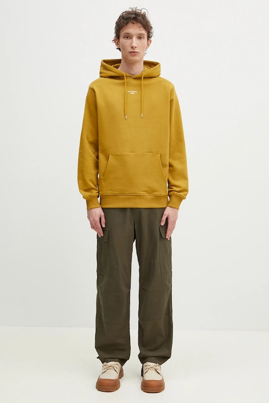 Бавовняна кофта Drôle de Monsieur Le Hoodie Slogan Classique G.HO161.CO127.MS зелений