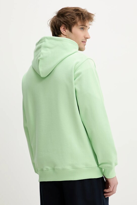 Îmbrăcăminte Drôle de Monsieur hanorac de bumbac Le Hoodie Slogan Classique G.HO161.CO127.LGN verde