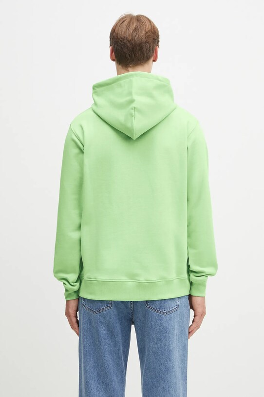 Abbigliamento Drôle de Monsieur felpa in cotone Le Hoodie Slogan Classique G.HO161.CO127.LGN verde