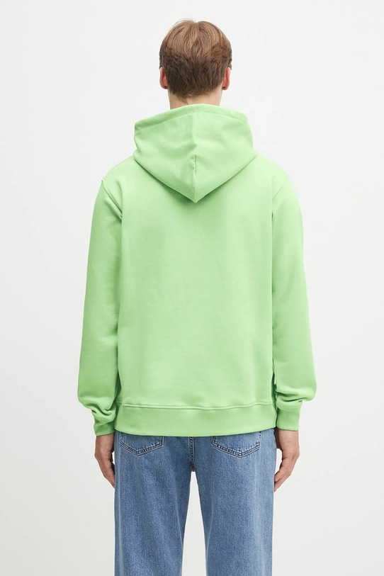 Дрехи Памучен суичър Drôle de Monsieur Le Hoodie Slogan Classique G.HO161.CO127.LGN зелен