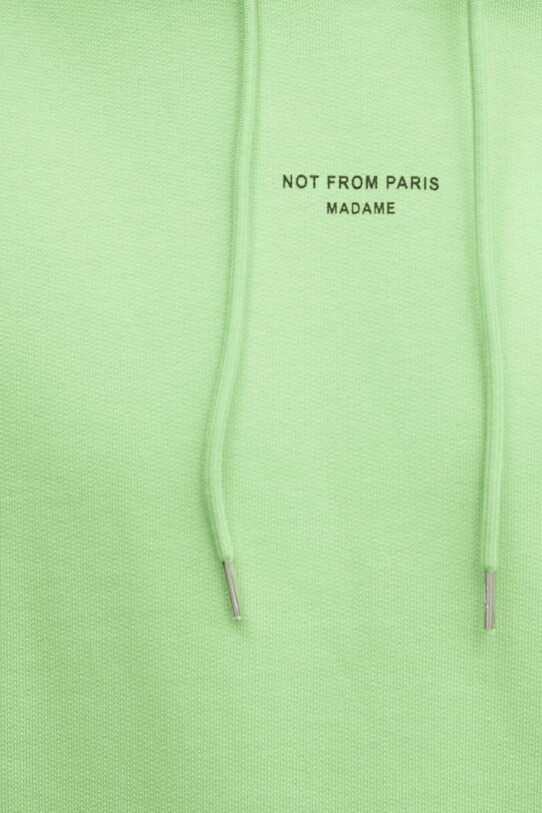 Памучен суичър Drôle de Monsieur Le Hoodie Slogan Classique зелен G.HO161.CO127.LGN