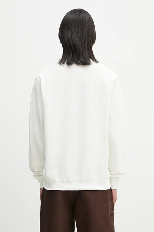 Oblečenie Bavlnená mikina Drôle de Monsieur Le Sweatshirt Pique Tennis G.SW164.CO162.OW biela