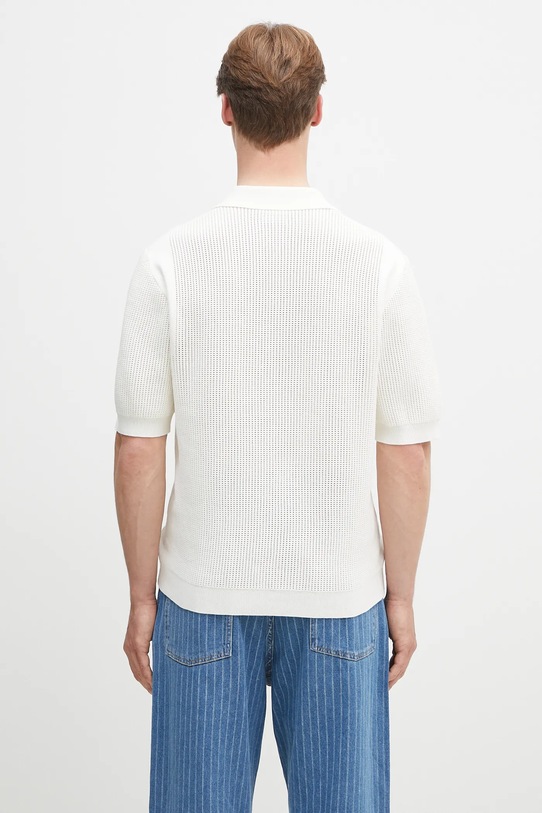 Clothing Drôle de Monsieur cotton polo shirt Le Polo Maille Monograme G.PO171.CO207.CM beige