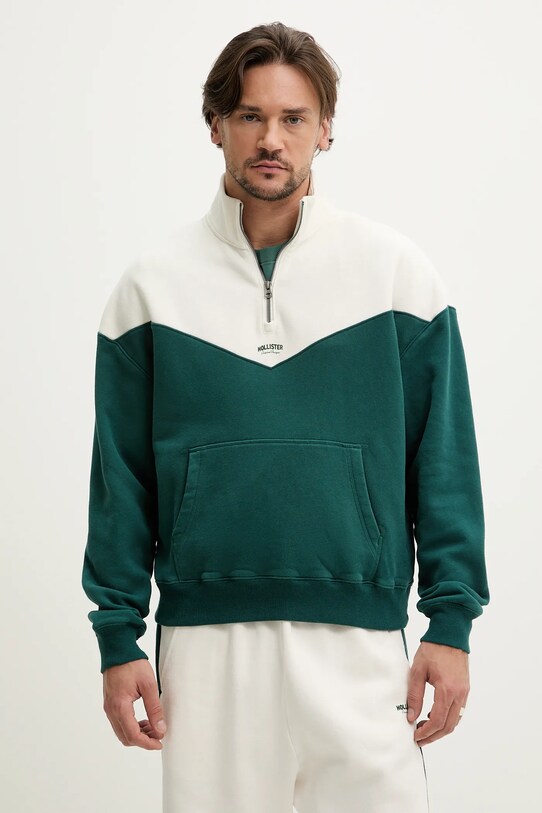 Μπλούζα Hollister Co. στάμπα μπεζ KI322.5005.330