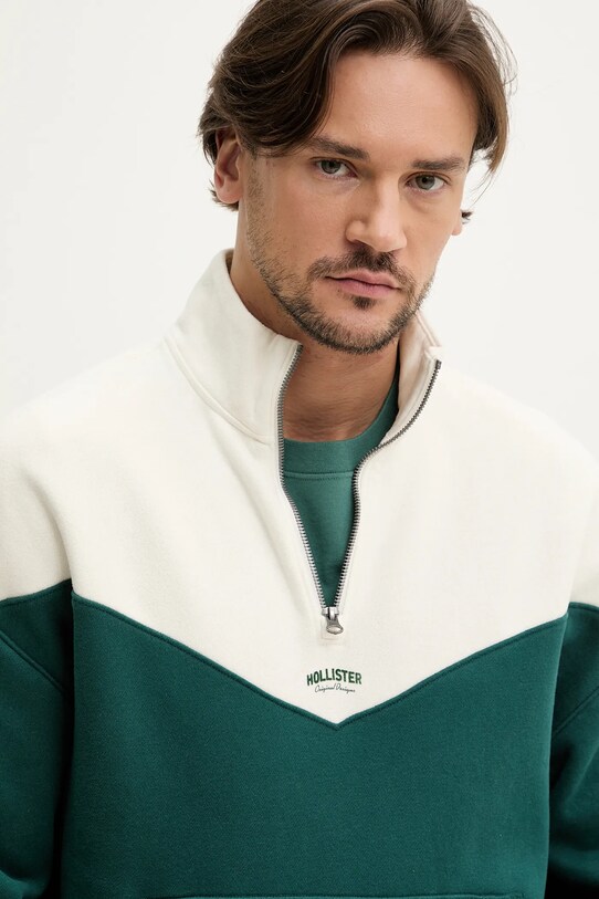 Μπλούζα Hollister Co. μπεζ KI322.5005.330