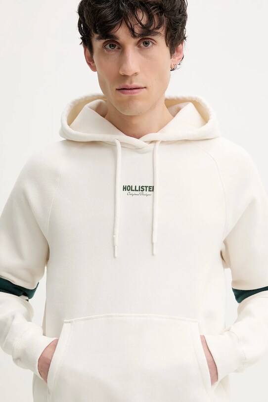 Μπλούζα Hollister Co. μπεζ KI322.5006.178