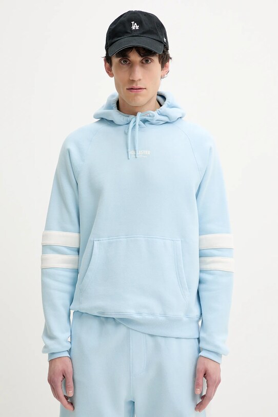 Hollister Co. bluza imprimeu albastru KI322.5006.210