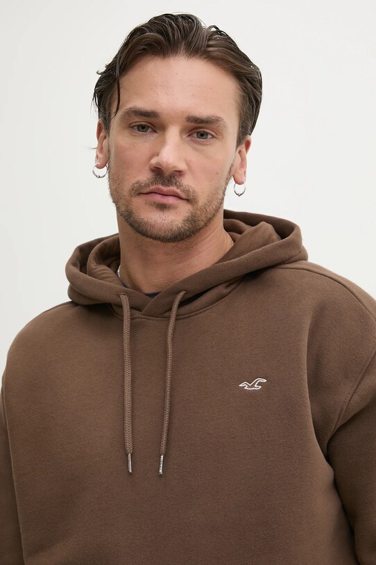 Mikina Hollister Co. hnědá KI322.5034.420