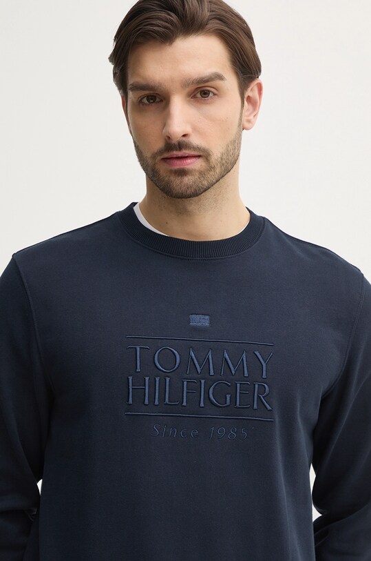 Tommy Hilfiger hanorac de bumbac bleumarin MW0MW38670