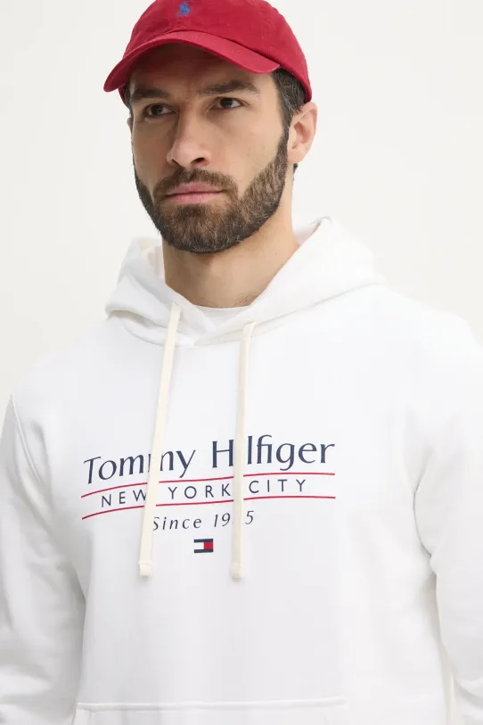 Pamučna dukserica Tommy Hilfiger bijela MW0MW38672