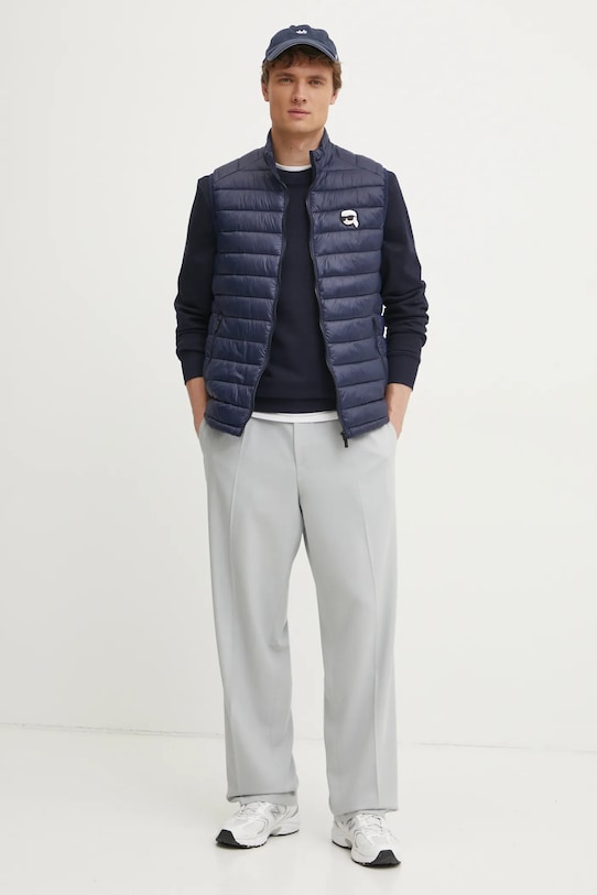 Tommy Hilfiger hanorac de bumbac MW0MW38673 bleumarin SS25