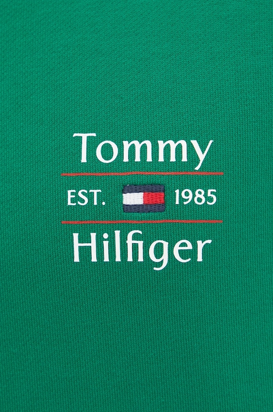 Tommy Hilfiger bluza bawełniana MW0MW38673 zielony