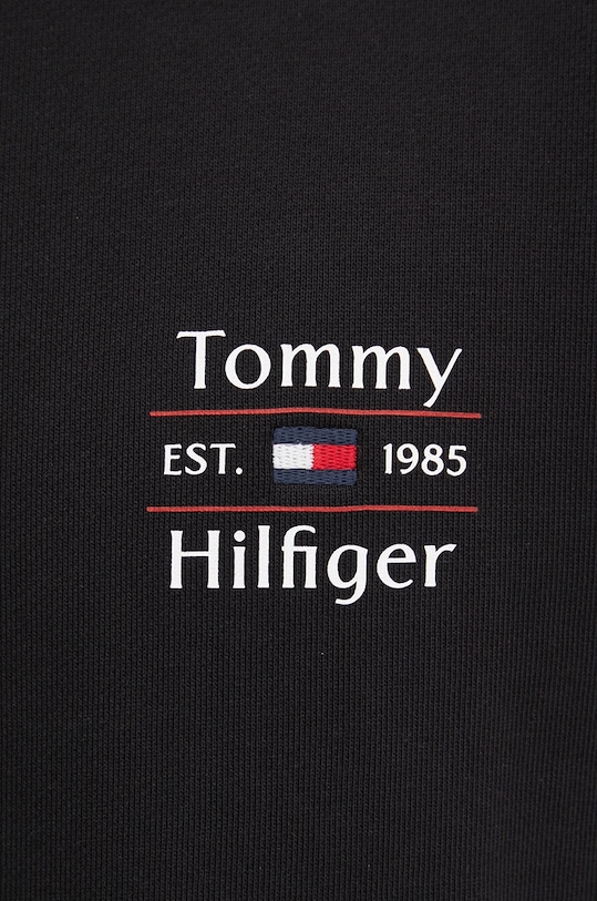 Tommy Hilfiger hanorac de bumbac MW0MW38673 negru