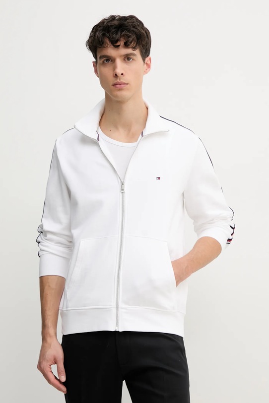 Tommy Hilfiger hanorac de bumbac imprimeu alb MW0MW38686
