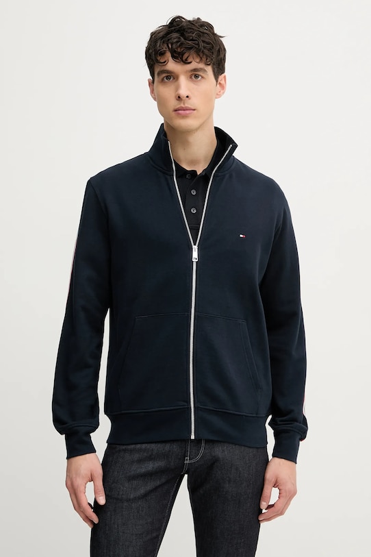 Tommy Hilfiger bluza bawełniana aplikacja granatowy MW0MW38686