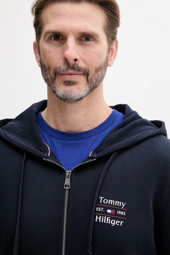 Odzież Tommy Hilfiger bluza bawełniana MW0MW39250 granatowy