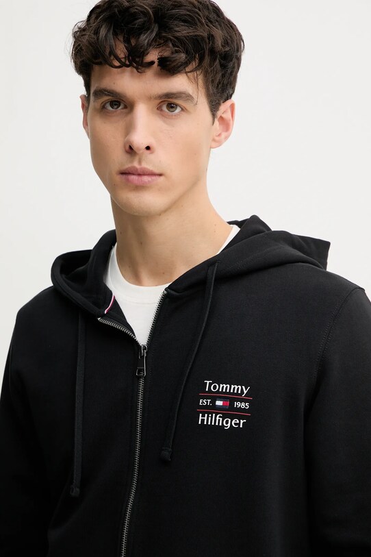 Хлопковая кофта Tommy Hilfiger чёрный MW0MW39250