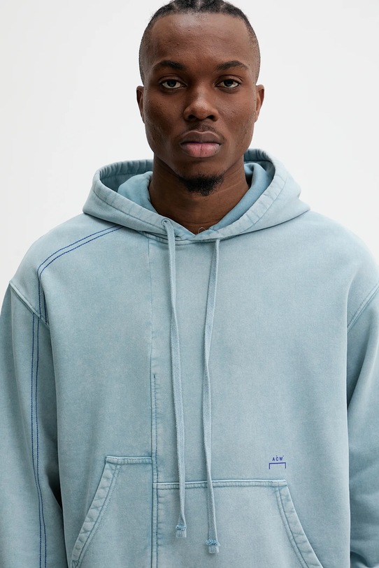 Βαμβακερή μπλούζα A-COLD-WALL* μπλε ACWMW215