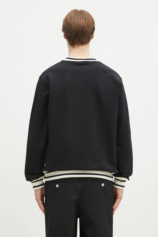 Oblečení Bavlněná mikina Drôle de Monsieur Le Sweatshirt Slogan Sport F.SW140.CO127.BL černá